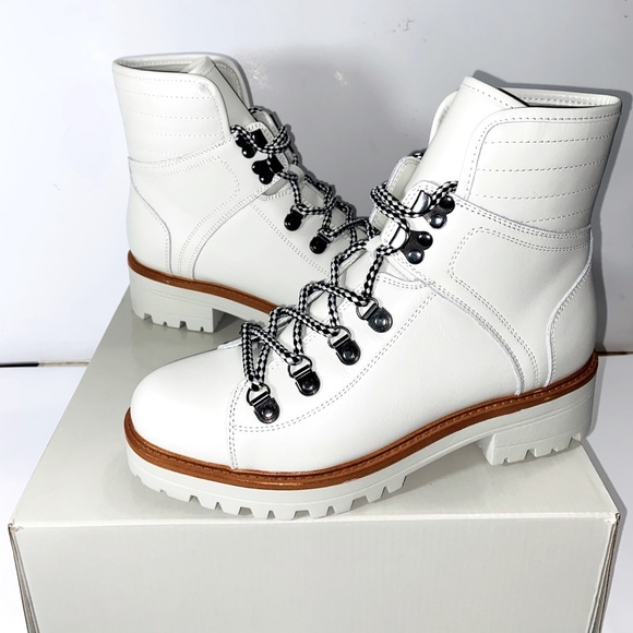 NEW MARC FISHER ISTON BOOTS LEATHER IVORY COLOR - Picture 6 of 15